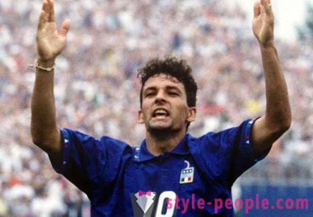 Roberto Baggio: biografija, starši in družina, športna kariera, zmag in dosežkov, fotografije