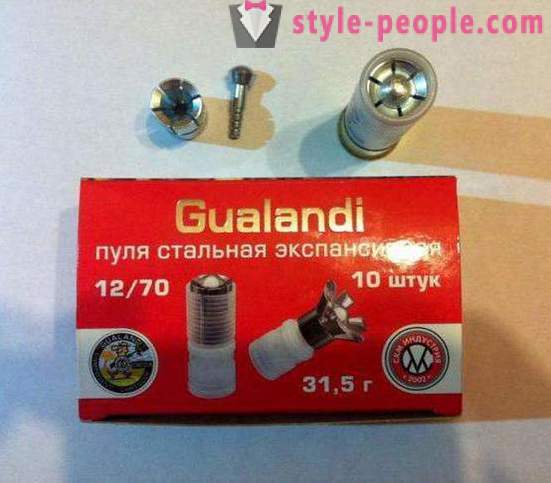 12 kalibra krogle Gualandi: opis. bullet prašič