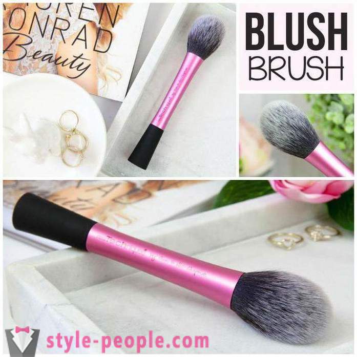 Čopič za blush: pregled, kako izbrati in kako skrbeti? Makeup Brush Set