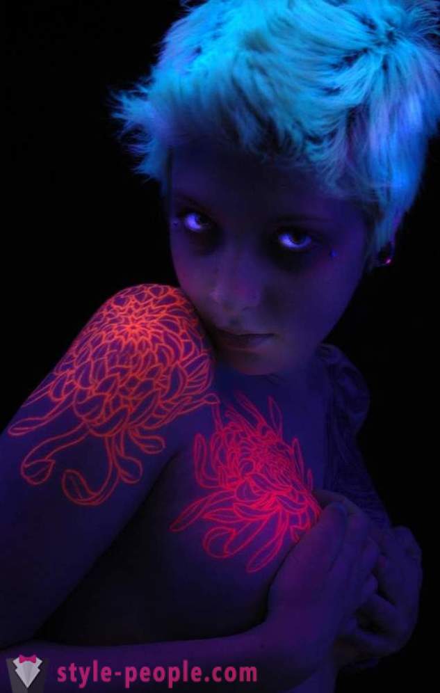 Tetovaže, ki so vidne samo pod UV svetlobo