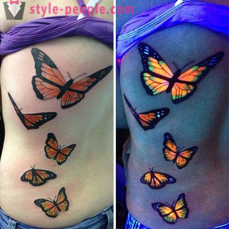 Tetovaže, ki so vidne samo pod UV svetlobo