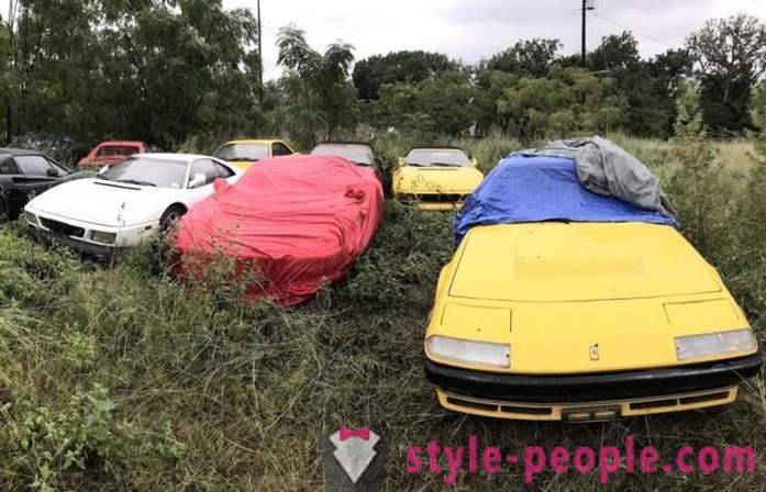 V ZDA, smo ugotovili, polje z zapuščenih avtomobilov Ferrari