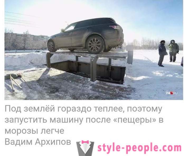 Mreža moten video iz Chelyabinsk s podzemno garažo