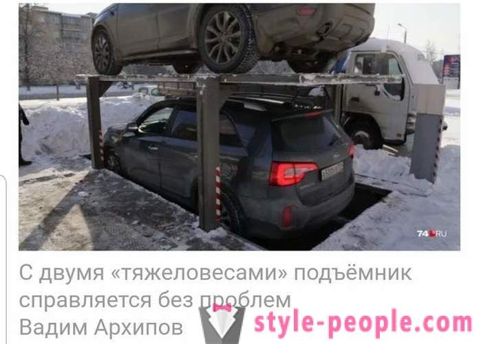 Mreža moten video iz Chelyabinsk s podzemno garažo