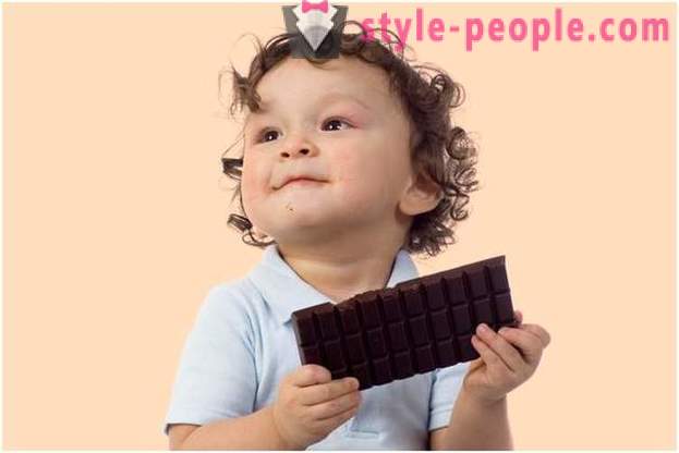 Otrok ima rad čokolado: uporaba dobrote