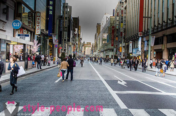 Malo o japonski kopeli in sprehod po glavni ulici v Tokiu