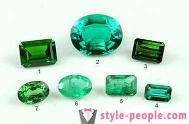 Green dragi kamni: smaragd, demantoid, turmalin