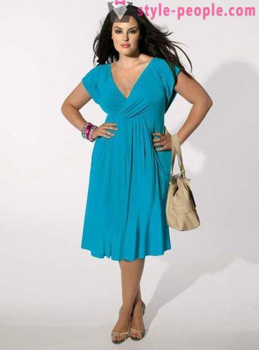 Modeli poletne obleke in sundresses za debelih ženskah nad 40 (foto). Modeli in vzorci dolge poletne obleke