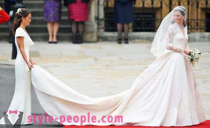 Poročna obleka Kate Middleton: opis, cena