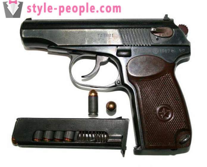 TTX Makarov pištola. pištolo aparati Makarova