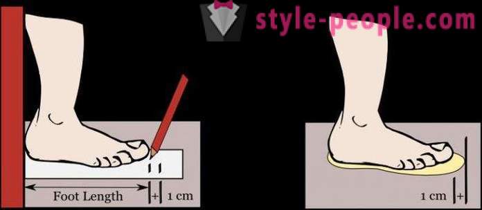 Kako določiti velikost stopala v cm