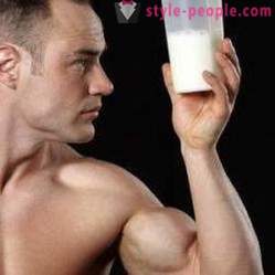 Koktajli za rast mišic: največja niz teža